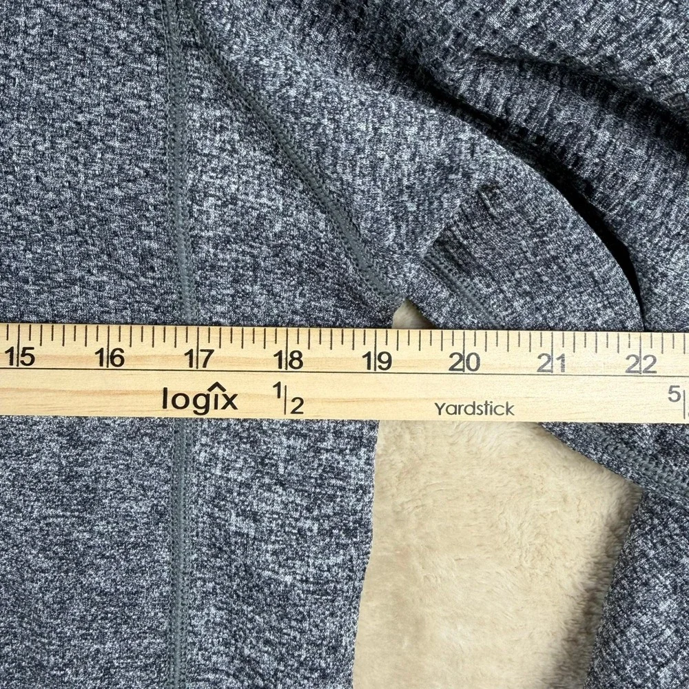 Lululemon Women 8/Men XS Engineered 1/2 Zip Pullover‎ Wool Blend Heathered Gray